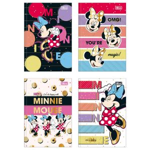 Caderno Brochura Capa Dura 1/4 Minnie 80 Folhas Tilibra (Sortido)