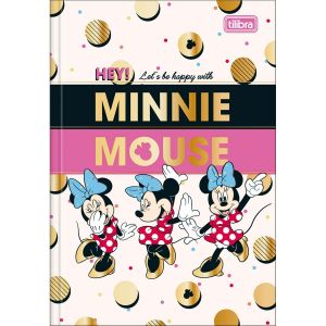 Caderno Brochura Capa Dura 1/4 Minnie 80 Folhas Tilibra (Sortido)