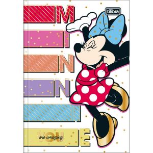 Caderno Brochura Capa Dura 1/4 Minnie 80 Folhas Tilibra (Sortido)