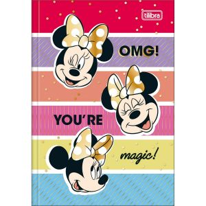 Caderno Brochura Capa Dura 1/4 Minnie 80 Folhas Tilibra (Sortido)