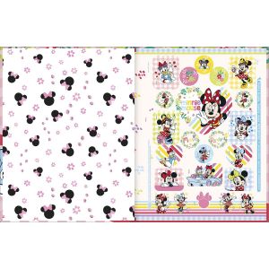 Caderno Brochura Capa Dura Caligrafia Minnie 40 Folhas (Sortido)