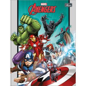 Caderno Brochura Universitário Capa Dura Avengers 80 Folhas (Sortido)