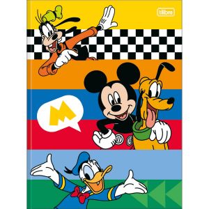 Caderno Brochura Capa Dura Universitário Mickey 80 Folhas (Sortido)