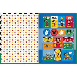 Caderno Brochura Capa Dura Universitário Mickey 80 Folhas (Sortido)