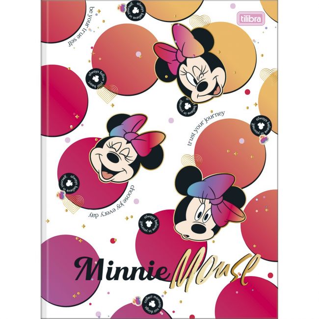 Caderno Brochura Capa Dura Universitário Minnie 48 Folhas (Sortido)