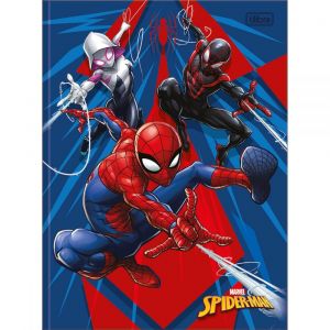 Caderno Brochura Capa Dura Universitário Spider-Man 80 Folhas - Sortido