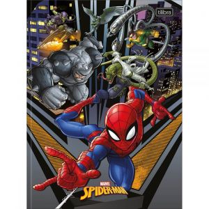 Caderno Brochura Capa Dura Universitário Spider-Man 80 Folhas - Sortido