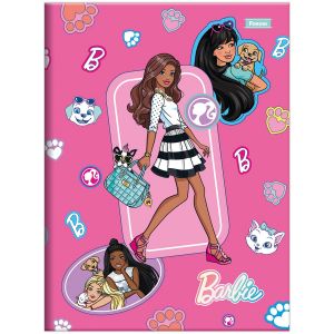 Caderno Brochura Universitário Capa Dura Capa Dura Barbie 48 Folhas Foroni (Sortido)