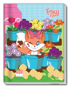 Caderno Brochura Caligrafia Capa Dura Foxy Kids 40 Folhas Credeal (Sortido)