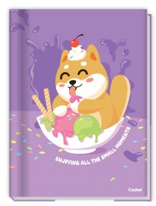 Caderno Brochura Caligrafia Capa Dura Lala Pets 40 Folhas Credeal (Sortido)