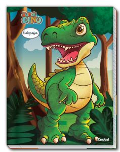 Caderno Brochura Caligrafia Capa Dura Super Dino 40 Folhas Credeal (Sortido)