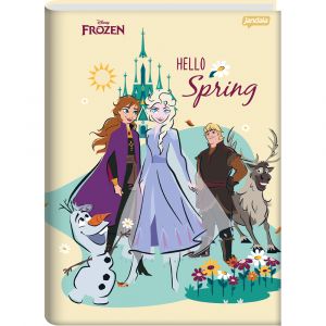 Caderno Brochura Universitário Capa Dura Frozen 80 Folhas Jandaia (Sortido)