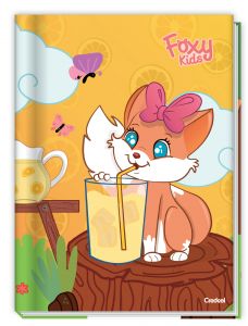 Caderno Brochura Quadriculado Capa Dura Foxy Kids 40 Folhas Credeal (Sortido)