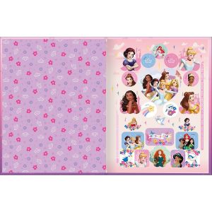 Caderno Quadriculado 1x1 Cm Brochura Capa Dura Princesas 40 Folhas Tilibra (Sortido)