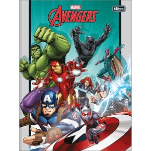 Caderno Brochura Universitário Capa Dura Avengers ASB 48 Folhas (Sortido)