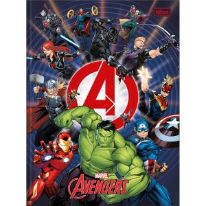 Caderno Brochura Universitário Capa Dura Avengers ASB 48 Folhas (Sortido)