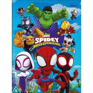 Caderno Brochura Capa Dura Universitário Spidey 80 Folhas Tilibra (Sortido)