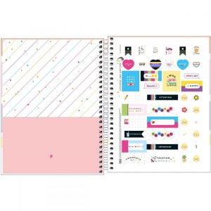 Caderno Capa Dura Colegial Happy Colors 10 Matérias 160 Folhas