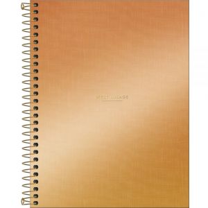 Caderno Espiral Capa Dura Colegial 10 Matérias West Village Metalizado 160 Folhas (Sortido)