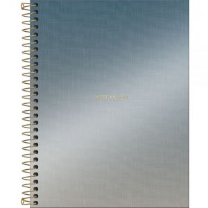 Caderno Espiral Capa Dura Colegial 1 Matéria West Village Metalizado 80 Folhas (Sortido)