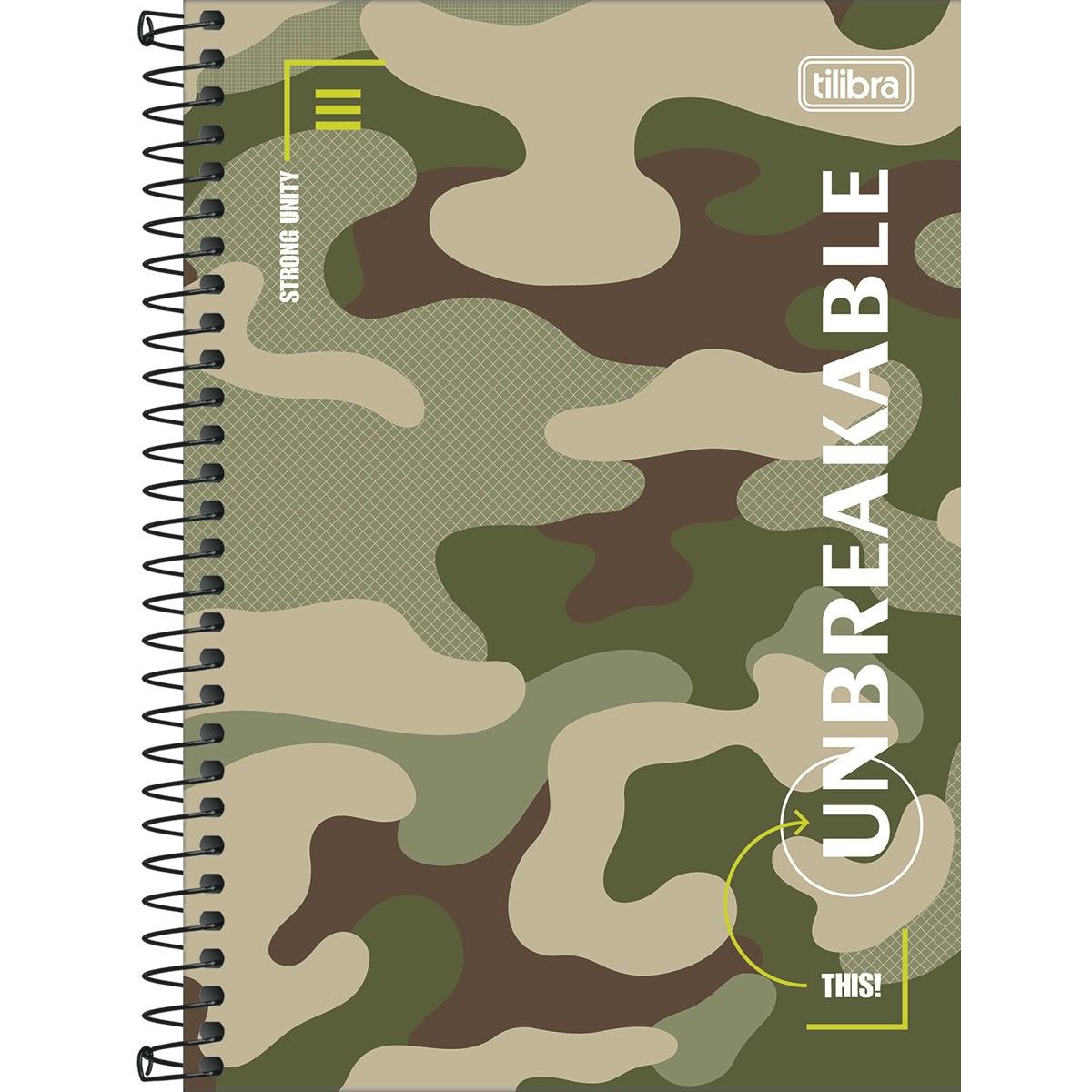 Caderno Espiral 1/4 Capa Dura Hide 80 Folhas (Sortido)