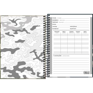 Caderno Espiral 1/4 Capa Dura Hide 80 Folhas (Sortido)