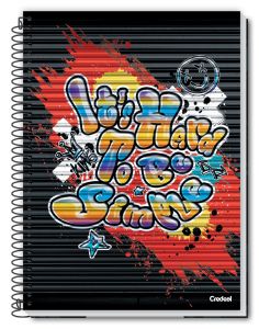 Caderno Espiral 1/4 Capa Dura My Collection Masculino 200 Folhas Credeal (Sortido)