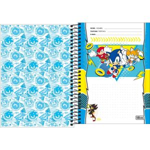 Caderno Espiral Capa Dura 1/4 Sonic 80 Folhas Tilibra (Sortido)