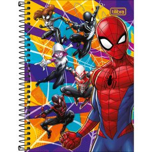 Caderno Espiral Capa Dura 1/4 Spider-man 80 Folhas Tilibra (Sortido)