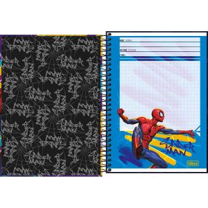 Caderno Espiral Capa Dura 1/4 Spider-man 80 Folhas Tilibra (Sortido)