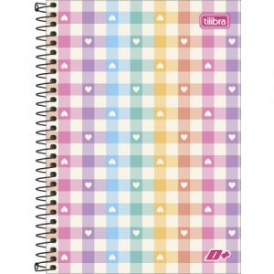 Caderno Espiral Capa Dura 1/4 D+ 200 Folhas - Sortido