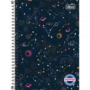 Caderno Espiral Capa Dura 1/4 Pepper 80 Folhas (Sortido)