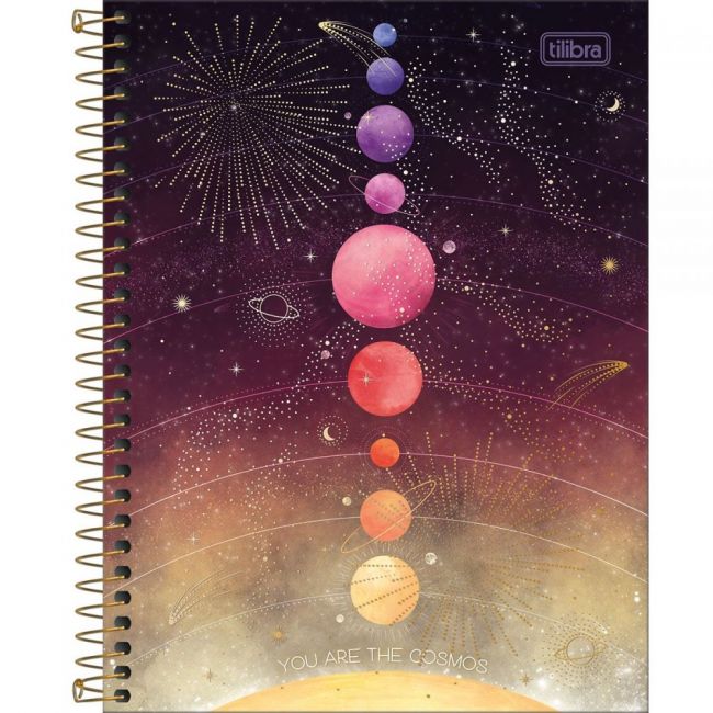 Caderno Espiral Capa Dura Colegial 1 Matéria Magic 80 Folhas (Sortido)