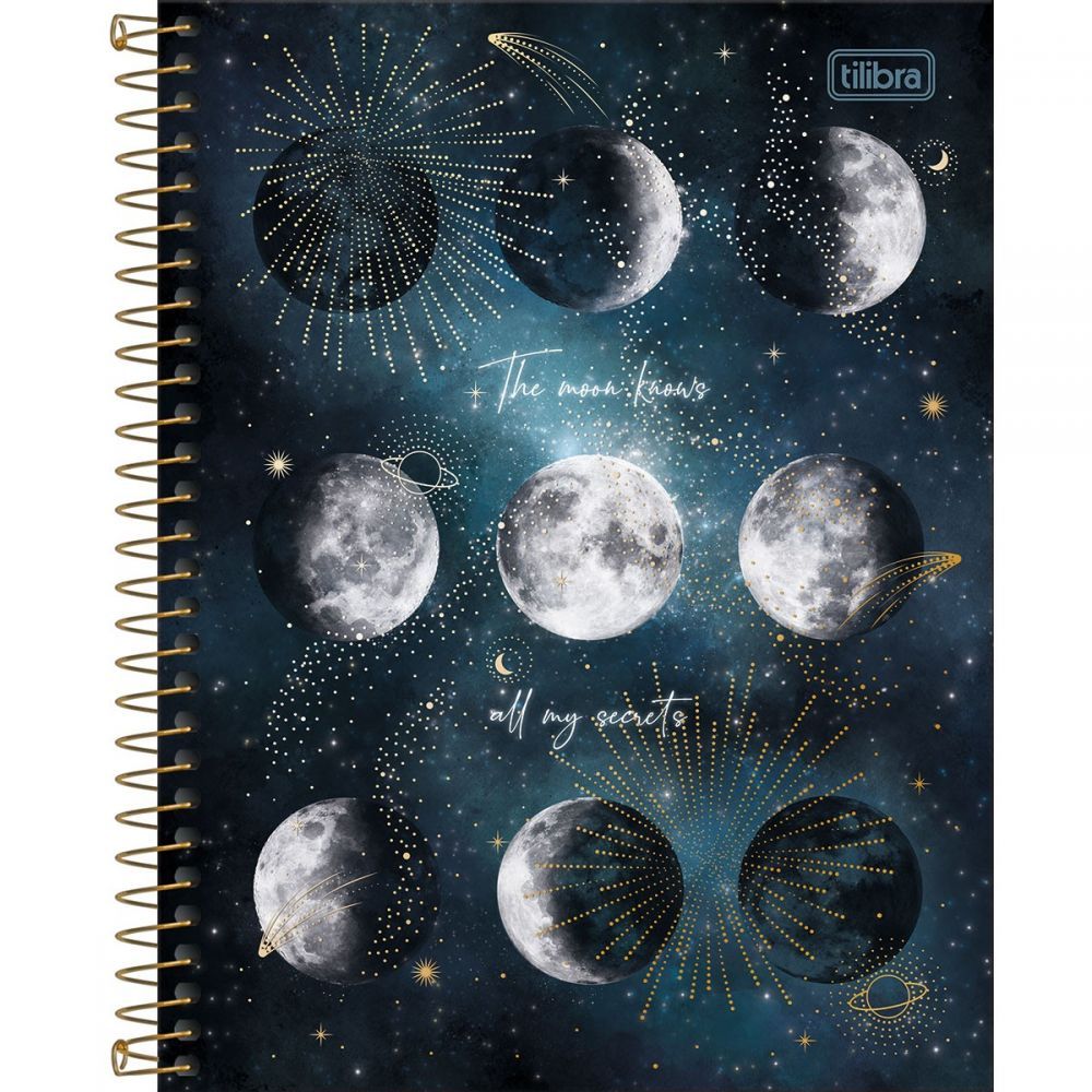 Caderno Espiral Capa Dura Colegial 10 Matérias Magic 160 Folhas (Sortido)