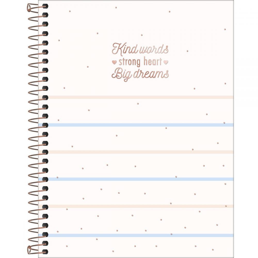 Caderno Espiral Capa Dura Colegial 10 Matérias Soho 160 Folhas (Sortido)