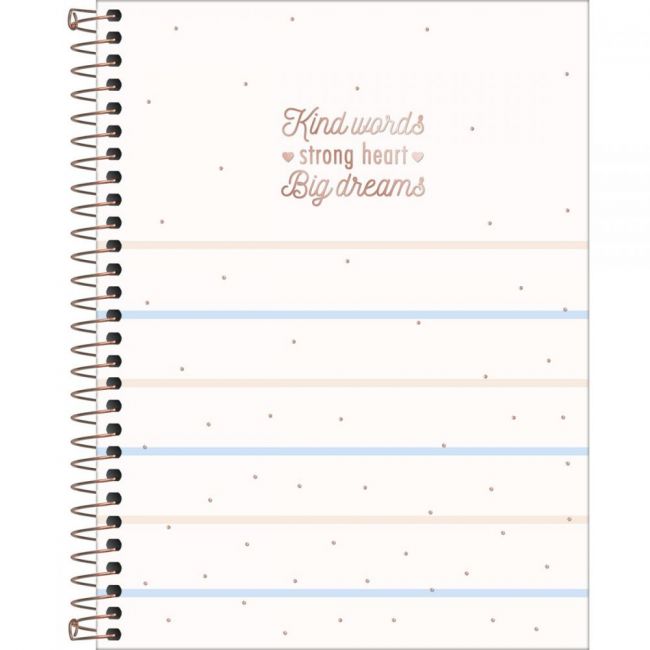 Caderno Espiral Capa Dura Colegial 10 Matérias Soho 160 Folhas (Sortido)