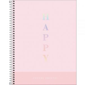 Caderno Espiral Capa Dura A4 Happy 90 Gramas 80 Folhas (Sortido)