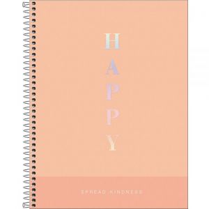 Caderno Espiral Capa Dura A4 Happy 90 Gramas 80 Folhas (Sortido)