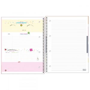 Caderno Espiral Capa Dura A4 Happy 90 Gramas 80 Folhas (Sortido)