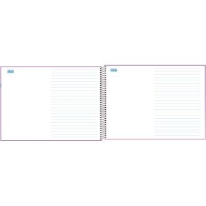 Caderno Espiral Capa Dura Meia Pauta Sapeca Feminino 40 Folhas (Sortido)