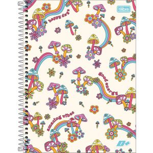 Caderno Espiral Capa Dura Universitário 10 Matérias D+ Feminino 200 Folhas (Sortido)