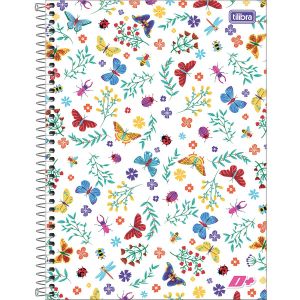 Caderno Espiral Capa Dura Universitário 10 Matérias D+ Feminino 200 Folhas (Sortido)