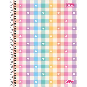 Caderno Espiral Capa Dura Universitário 10 Matérias D+ Feminino 200 Folhas (Sortido)