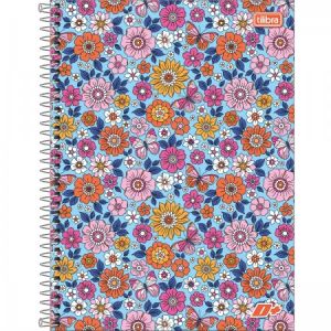 Caderno Espiral Capa Dura Universitário 16 Matérias D+ Feminino 320 Folhas (Sortido)