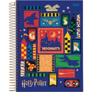 Caderno Espiral Universitário Capa Dura 1 Matéria Harry Potter 96 Folhas Jandaia (Sortido)