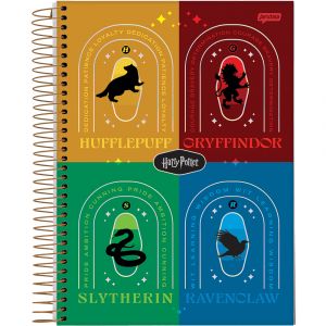 Caderno Espiral Universitário Capa Dura 1 Matéria Harry Potter 96 Folhas Jandaia (Sortido)