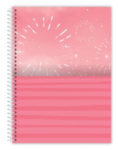 Caderno Espiral Colegial Capa Dura 10 Matérias Colegial Moments 160 Folhas Credeal (Sortido)