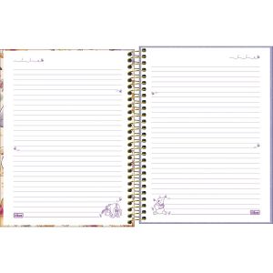 Caderno Espiral Capa Dura Colegial 10 Matérias Pooh 160 Folhas Tilibra (Sortido)