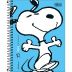 Caderno Espiral Capa Dura Colegial 10 Matérias Snoopy 160 Folhas Tilibra (Sortido)