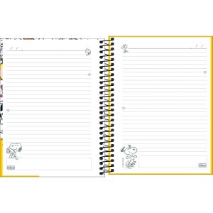 Caderno Espiral Capa Dura Colegial 10 Matérias Snoopy 160 Folhas Tilibra (Sortido)